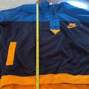 Nike Blue and Black Windbreaker with Orange Accents, XL worn once